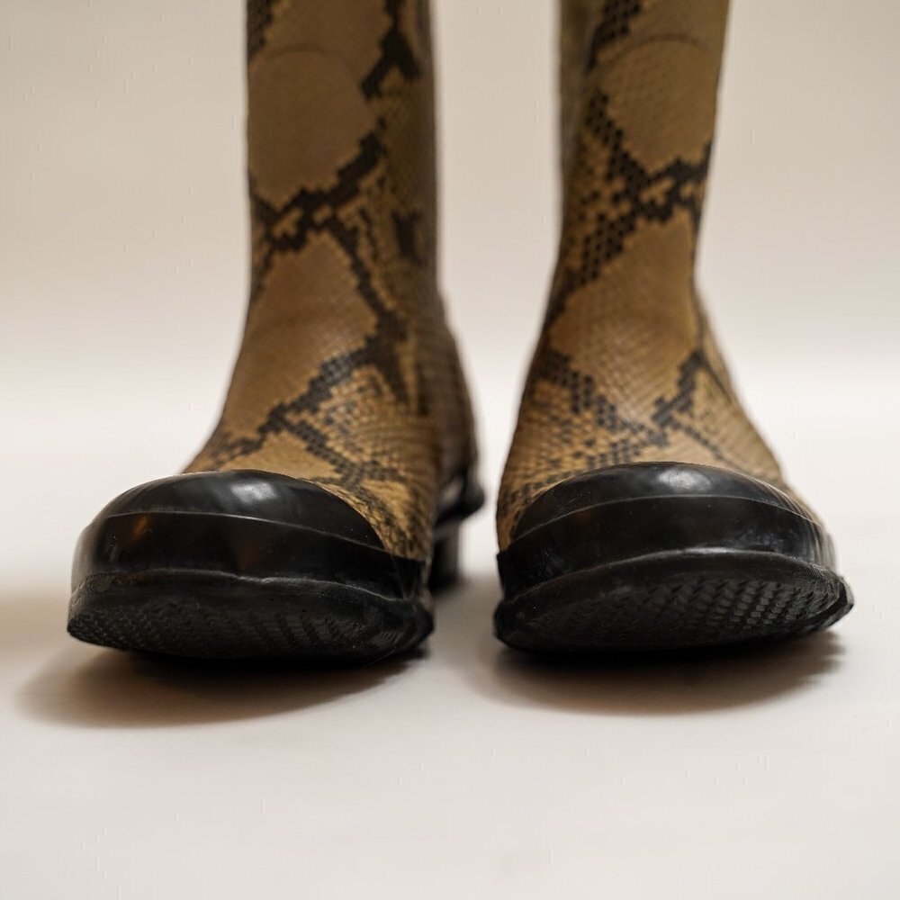 Hunter Carnaby Snake Python Print Rain Boots - Picture 6 of 7